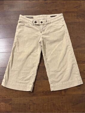 Light Beige Wide-Leg Citizens of Hummanity Gauchos